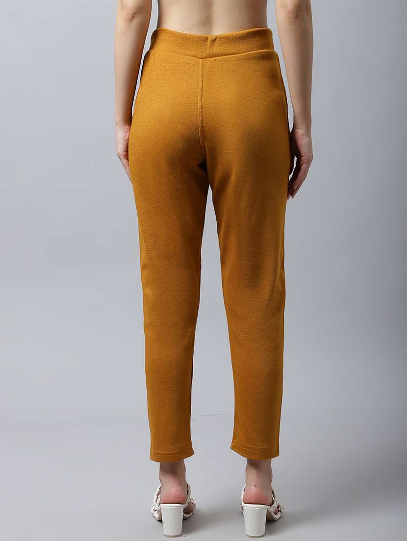 women pack of 2 solid woolen jeggings - 21639916 - Standard Image - 5