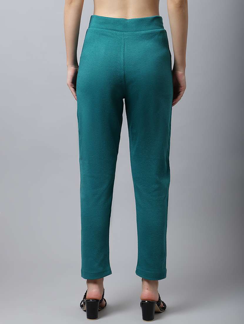 women pack of 2 solid woolen jeggings - 21639923 - Standard Image - 5