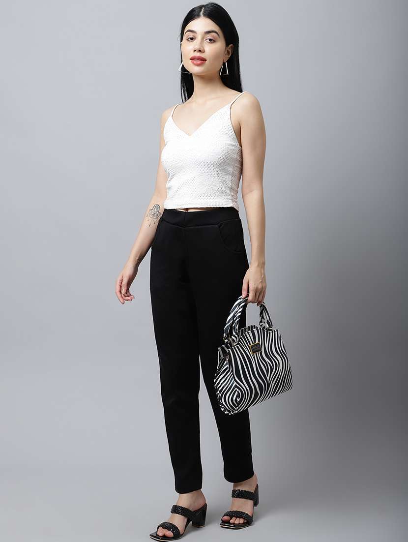 women pack of 2 plain woolen pants - 21639932 -  Standard Image - 3