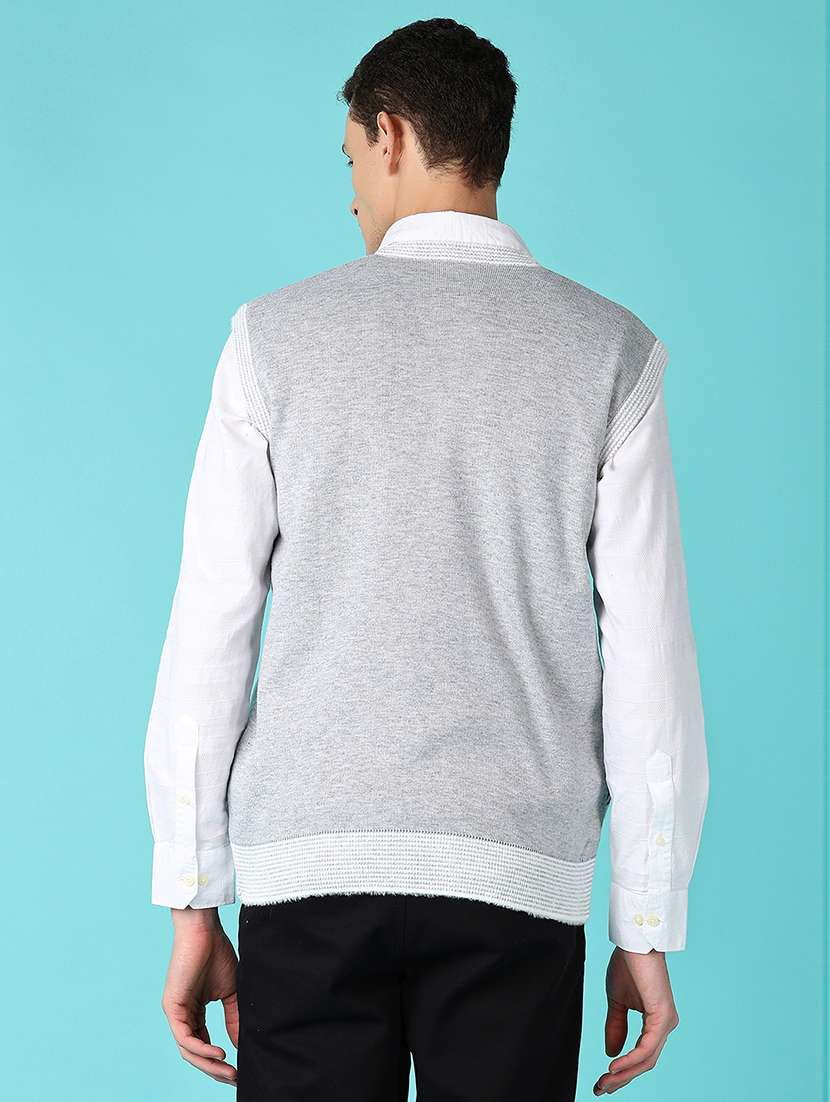 men self design sleeveless regular fit pullover  - 21639977 -  Standard Image - 3