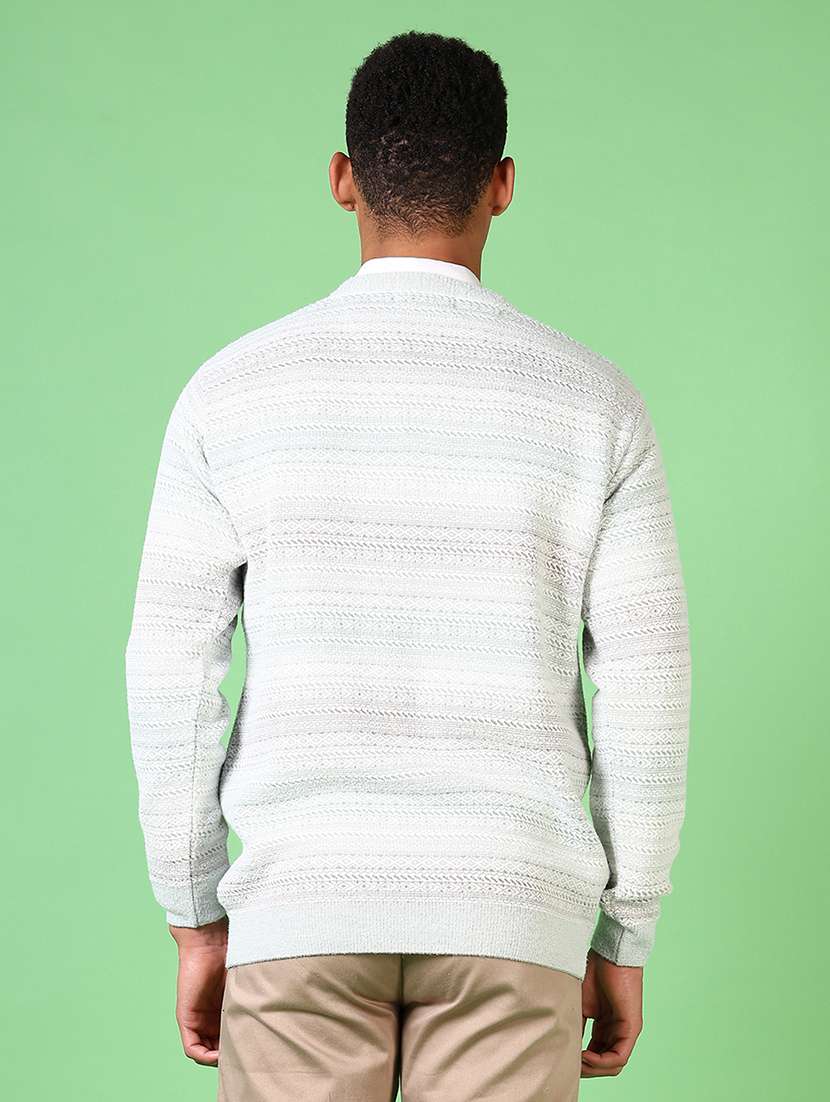 men long sleeves self design pullover - 21639978 -  Standard Image - 3