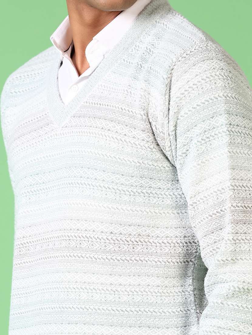 men long sleeves self design pullover - 21639978 -  Standard Image - 5