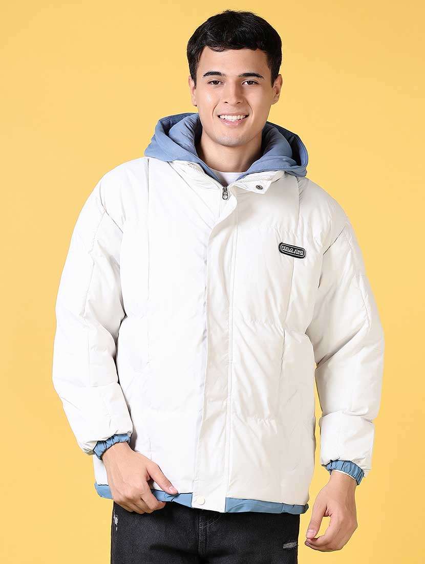 white cotton casual jacket