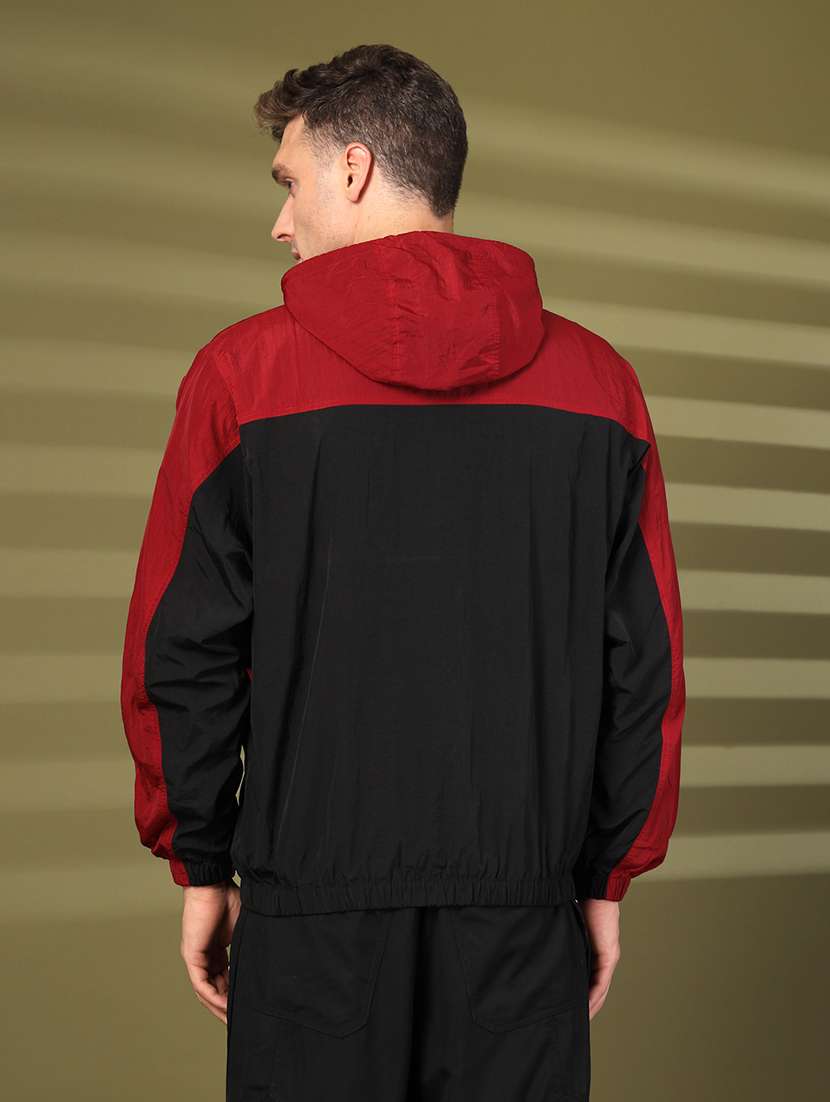 men color block long sleeve bomber jacket - 21640062 - Standard Image - 3