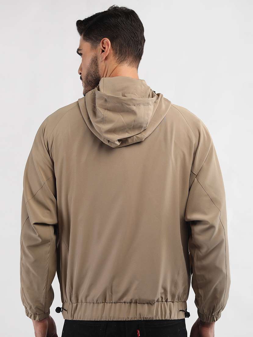 men solid long sleeve bomber jacket - 21640064 - Standard Image - 3