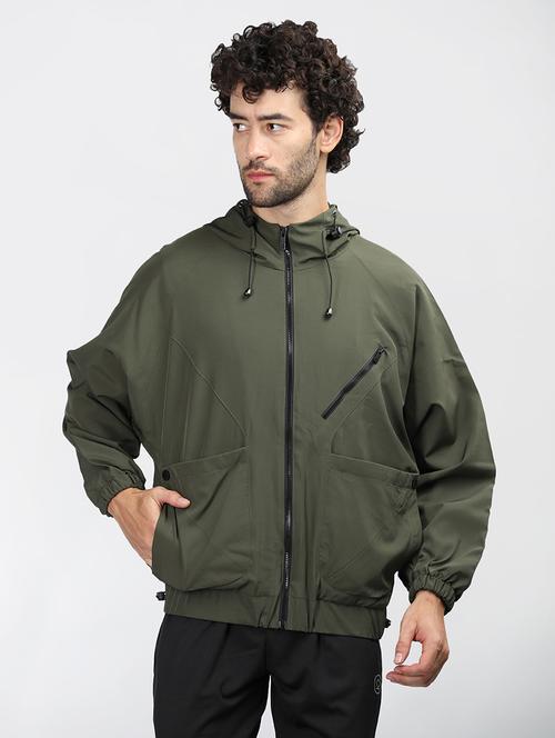 men solid long sleeve bomber jacket - 21640066 - Standard Image - 0