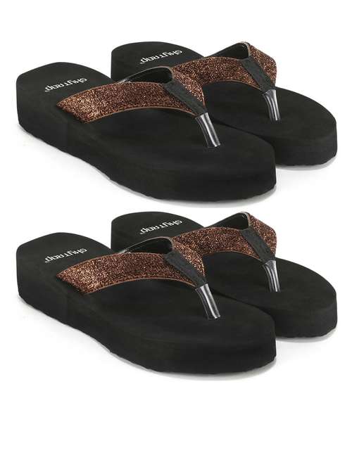 women pack of 2 comfy lounge flip-flops - 21640352 - Standard Image - 0