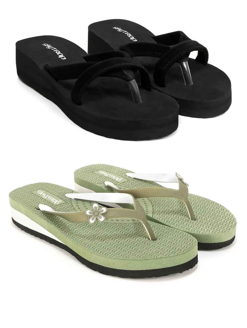 women pack of 2 comfy lounge flip-flops