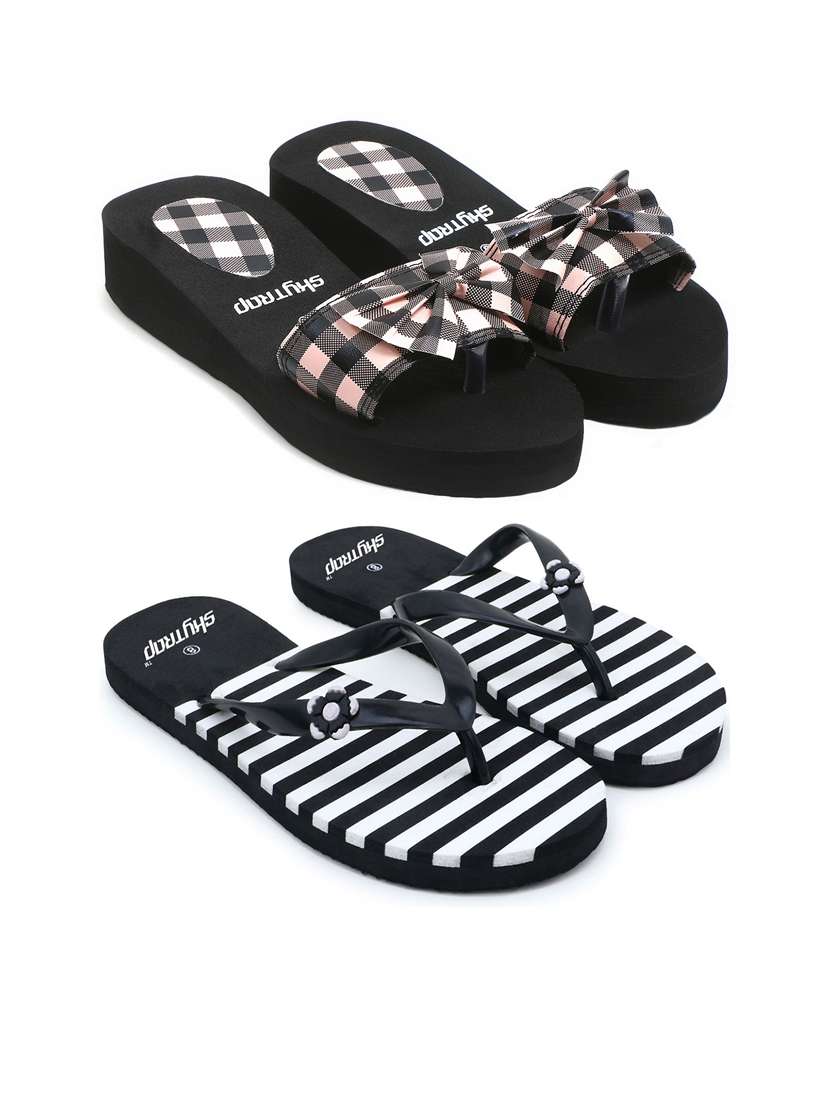 women pack of 2 comfy lounge flip-flops