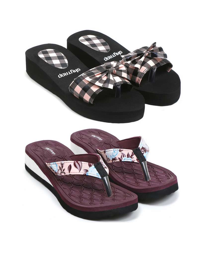 women pack of 2 comfy lounge flip-flops