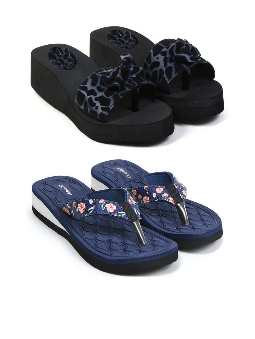 women pack of 2 comfy lounge flip-flops