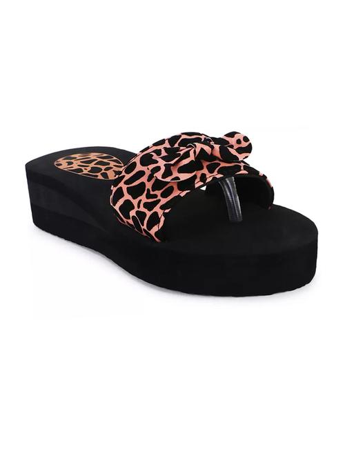women black solid slippers - 21640572 -  Standard Image - 0
