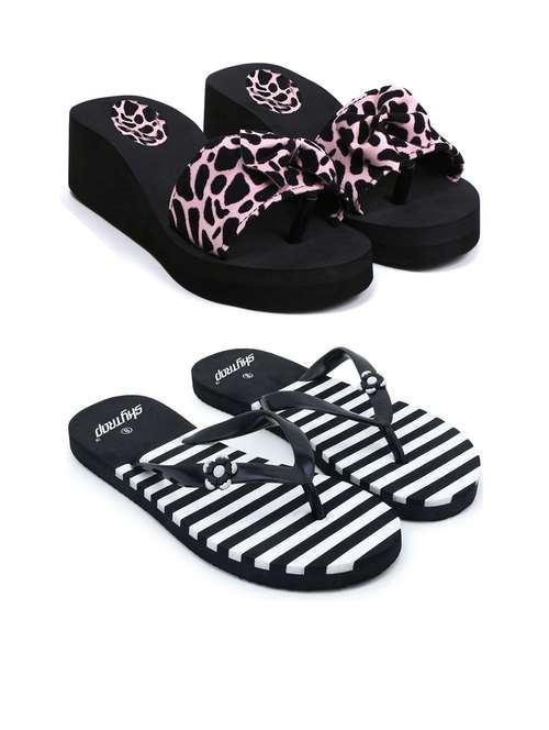 women pack of 2 comfy lounge flip-flops - 21640577 -  Standard Image - 0