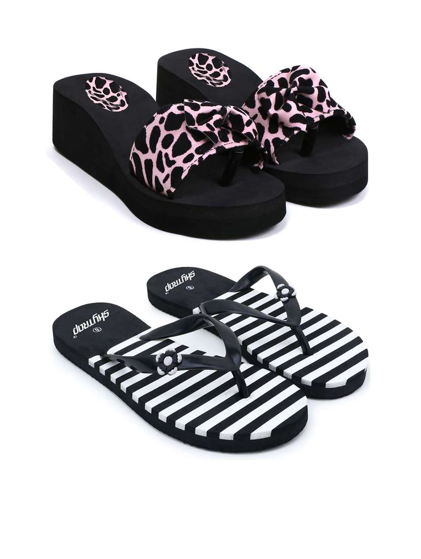 women pack of 2 comfy lounge flip-flops