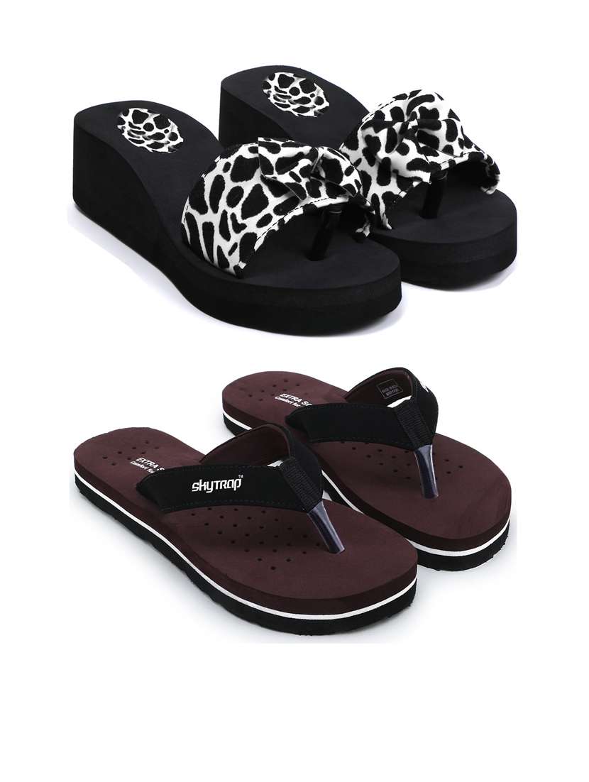 women pack of 2 comfy lounge flip-flops - 21640624 -  Zoom Image - 0