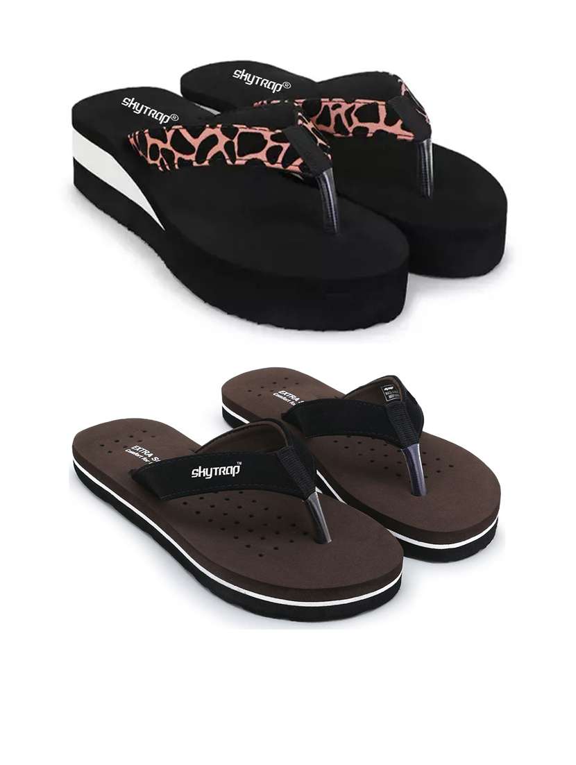 women pack of 2 comfy lounge flip-flops