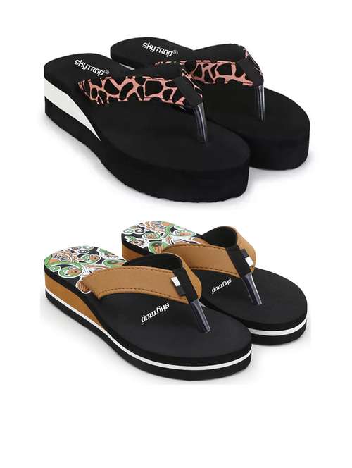 women pack of 2 comfy lounge flip-flops - 21640668 -  Standard Image - 0