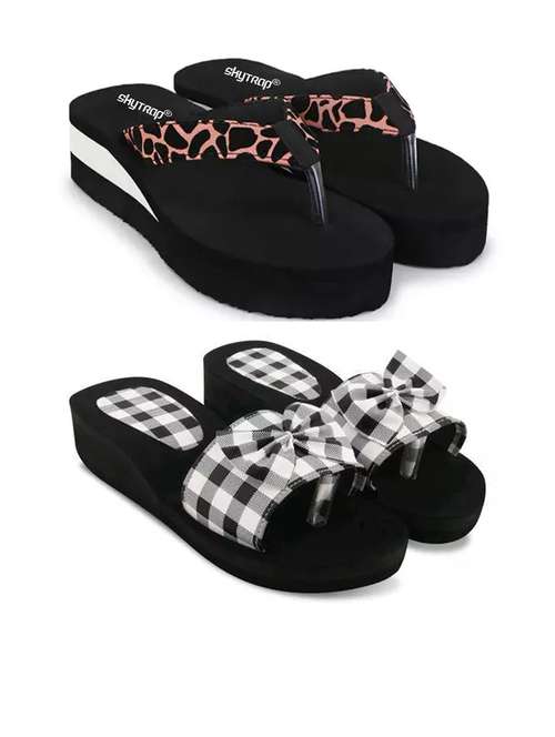 women pack of 2 comfy lounge flip-flops - 21640688 -  Standard Image - 0