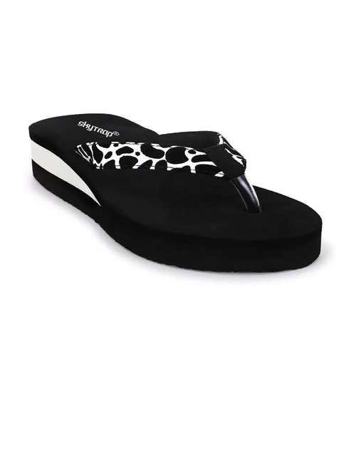 women black solid slippers - 21640738 -  Standard Image - 0