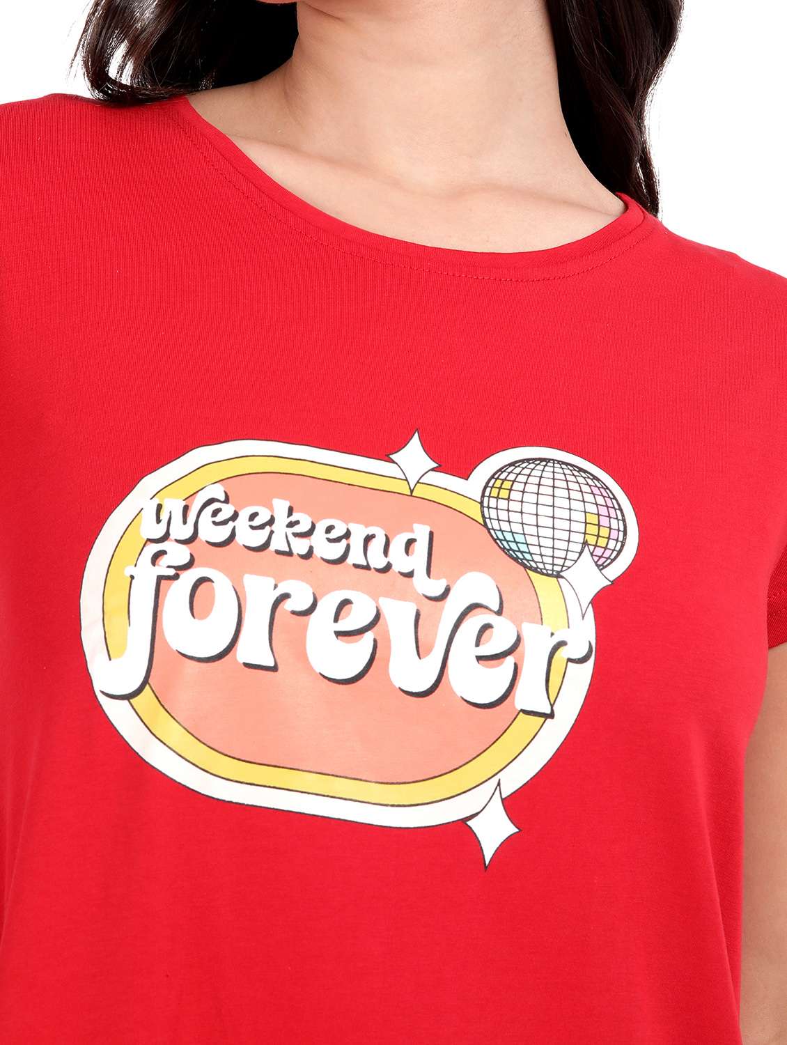 women solid short sleeve sleepshirt - 21641001 -  Standard Image - 5