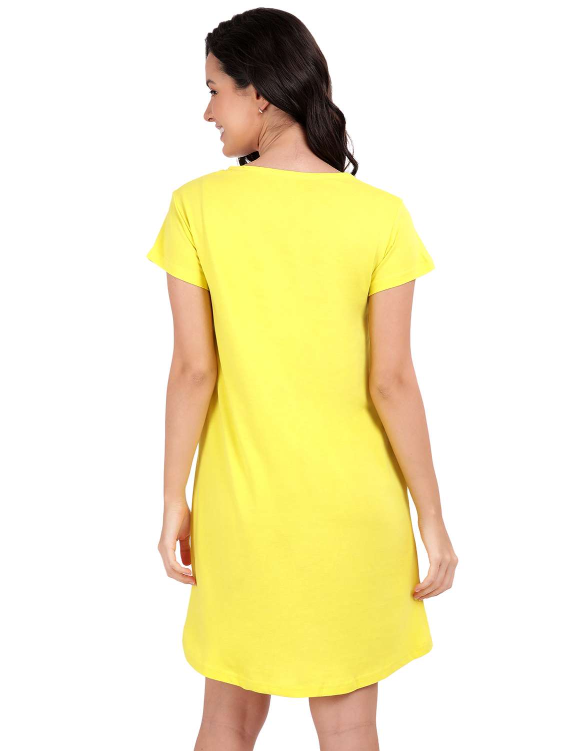 women red typography short sleeve nighty - 21641007 -  Standard Image - 3