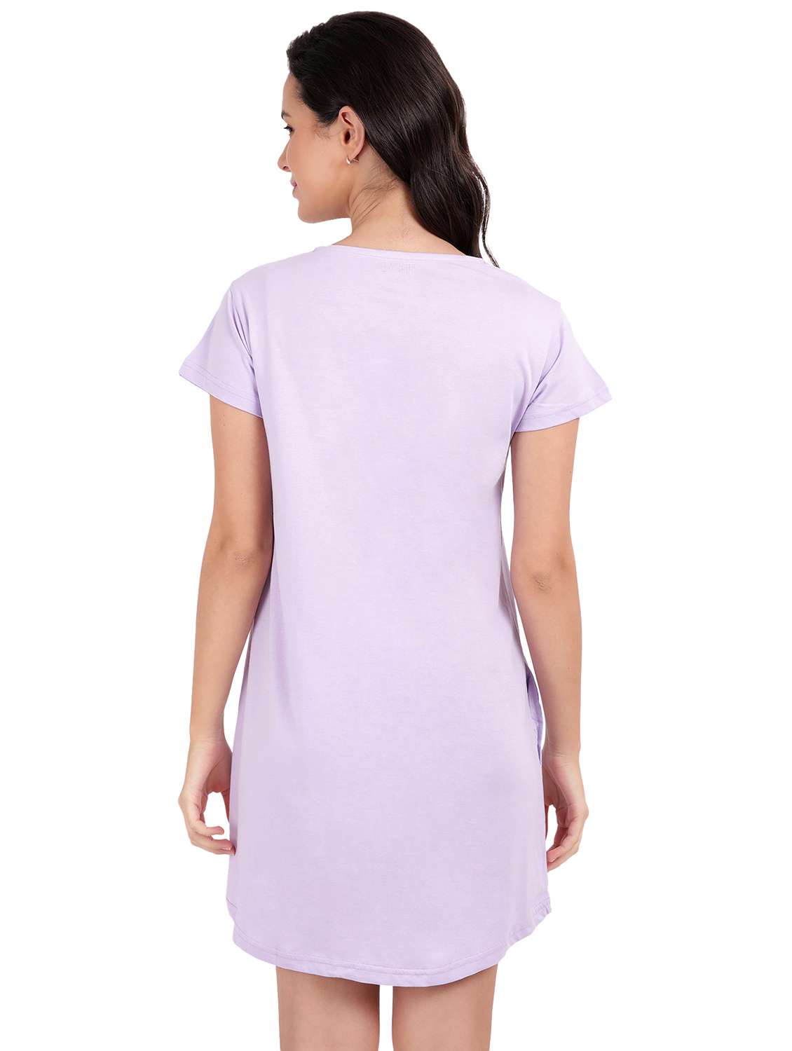 women chest print cotton sleepshirts - 21641013 -  Standard Image - 3