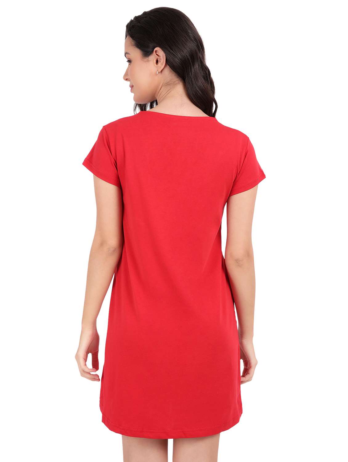 women chest print cotton sleepshirts - 21641016 -  Standard Image - 3