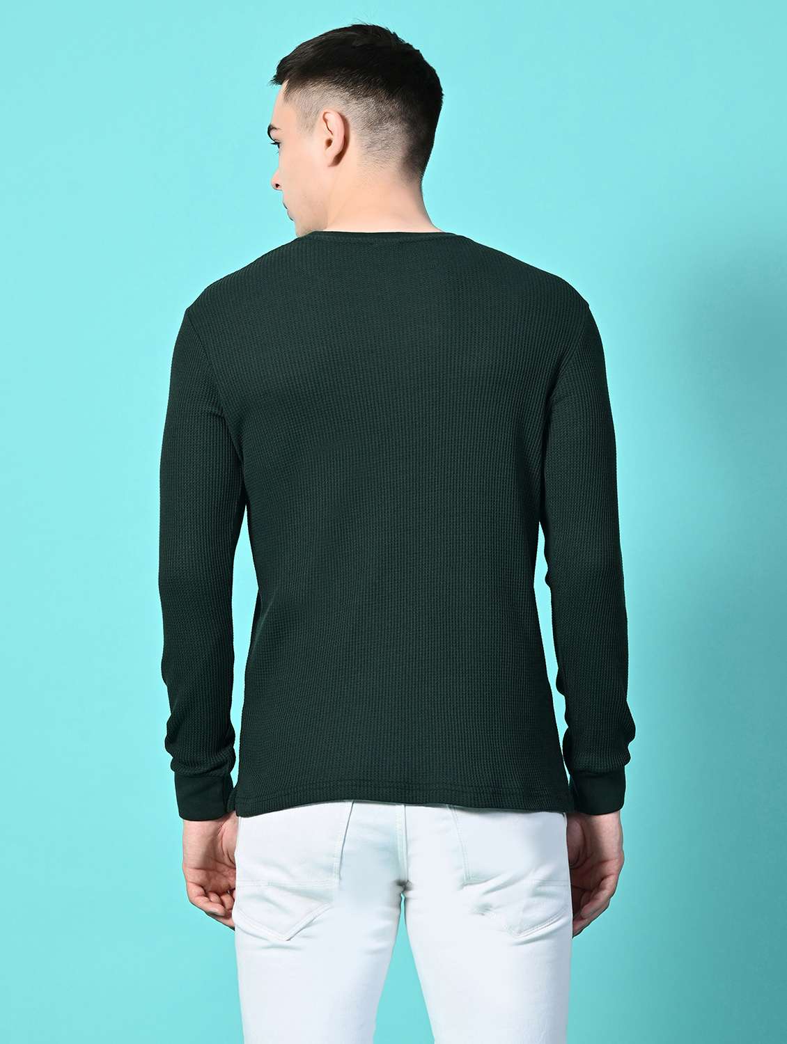 men solid long sleeve slim fit t-shirt - 21641054 -  Standard Image - 3