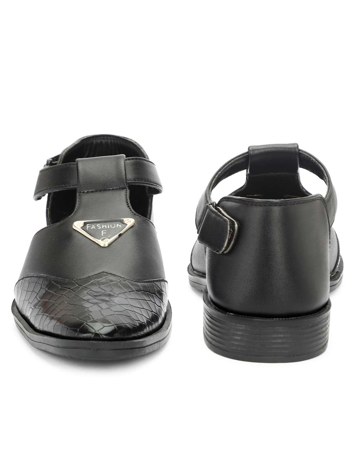 men black back strap sandal - 21641097 -  Standard Image - 5