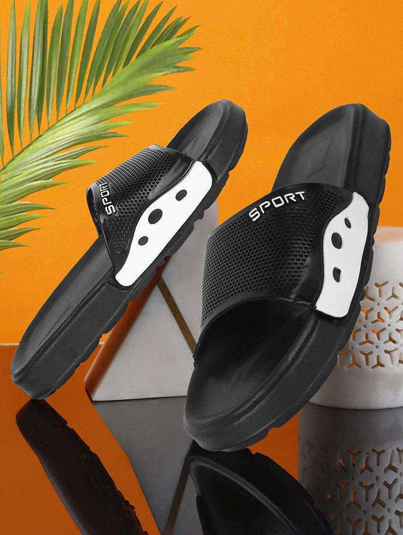 men solid slider flip flop - 21641100 -  Zoom Image - 0