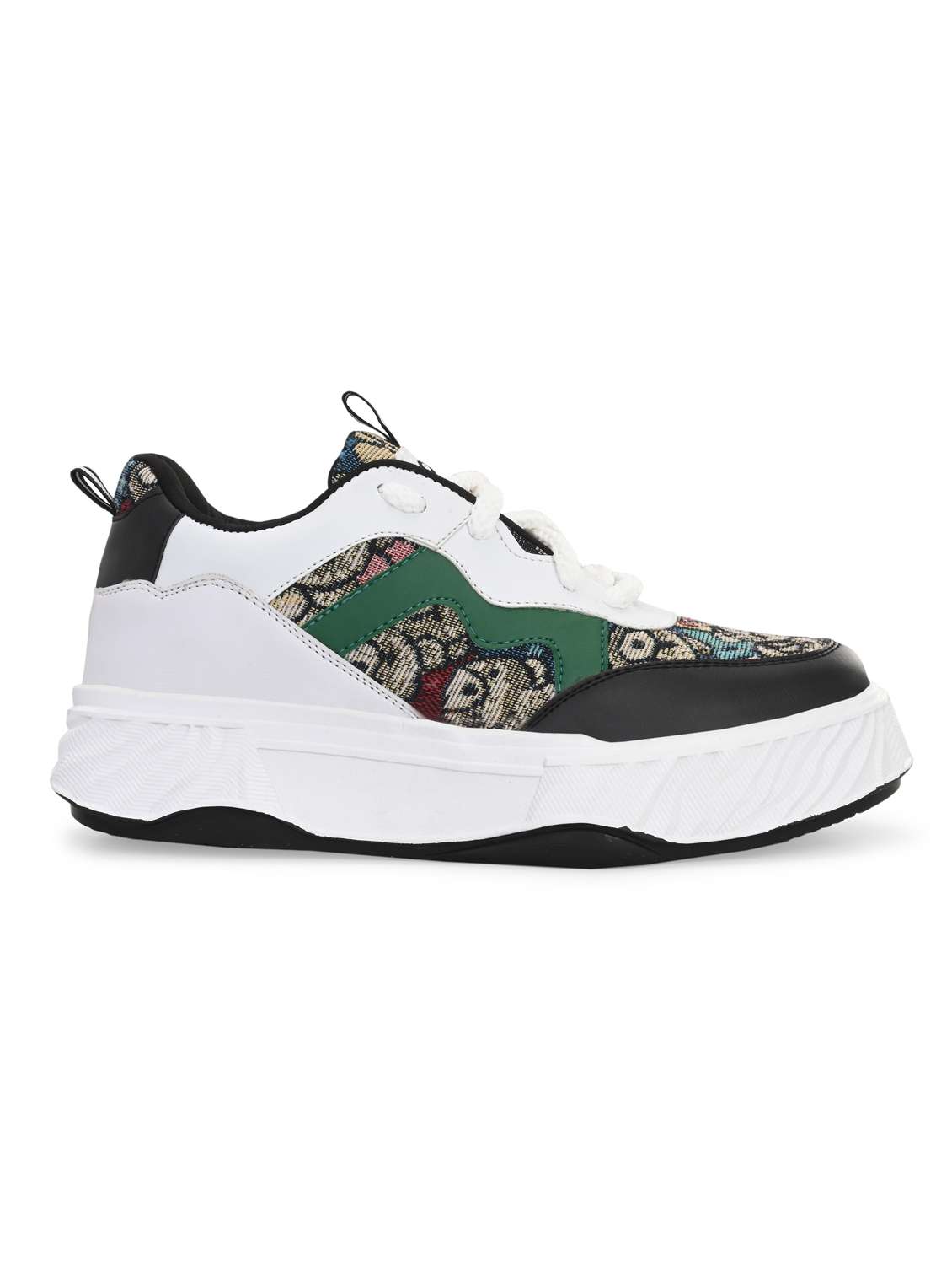 men printed lace up sneaker - 21641124 -  Standard Image - 3