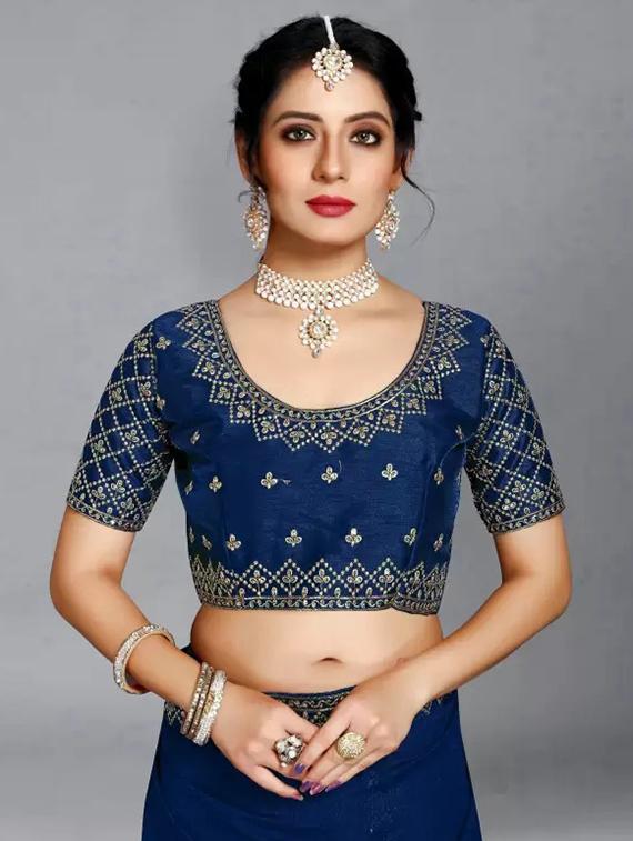 women solid with bordered saree - 21641308 - Standard Image - 3