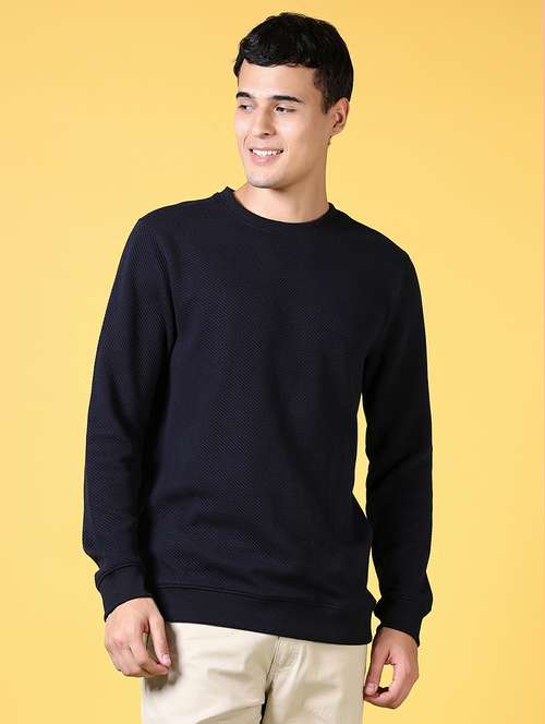 men solid long sleeve sweatshirt - 21641361 -  Standard Image - 0