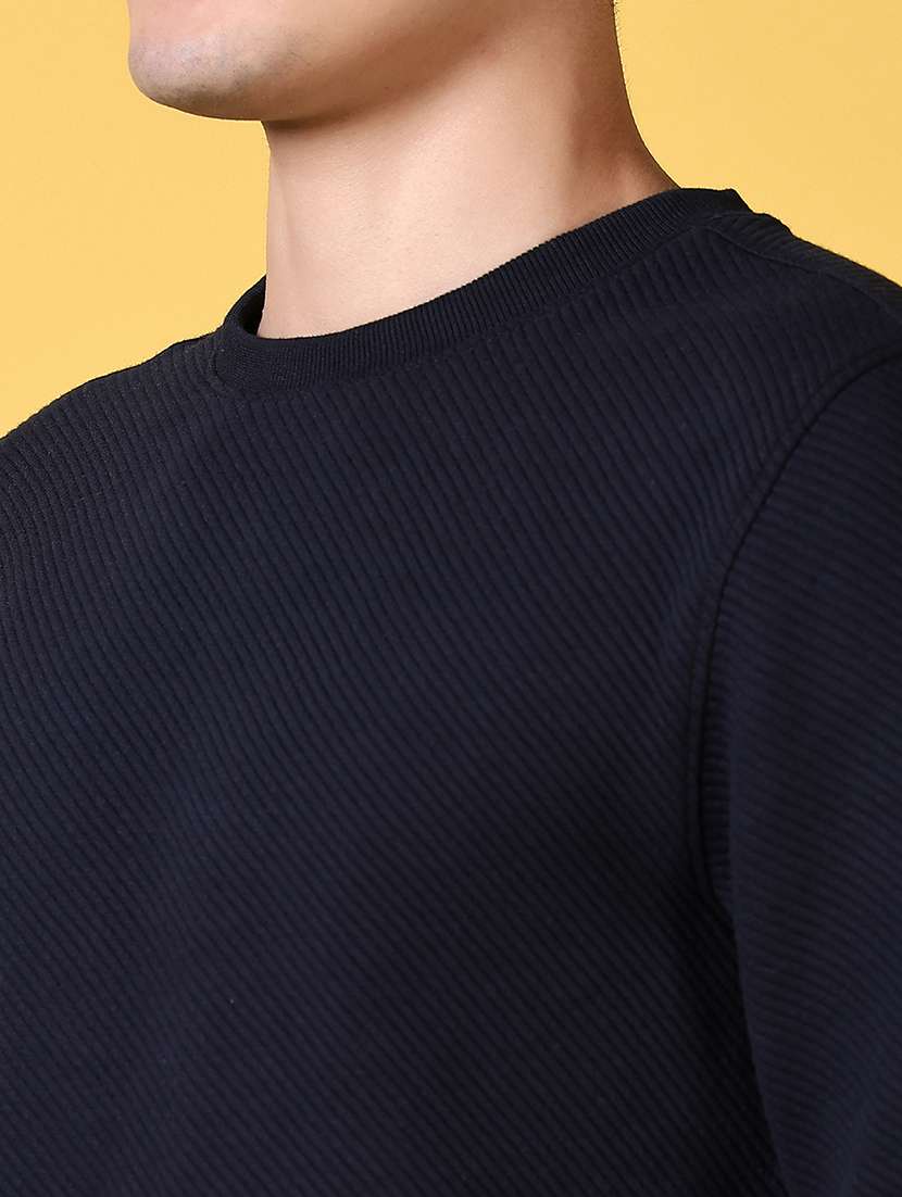 men solid long sleeve sweatshirt - 21641361 -  Standard Image - 5