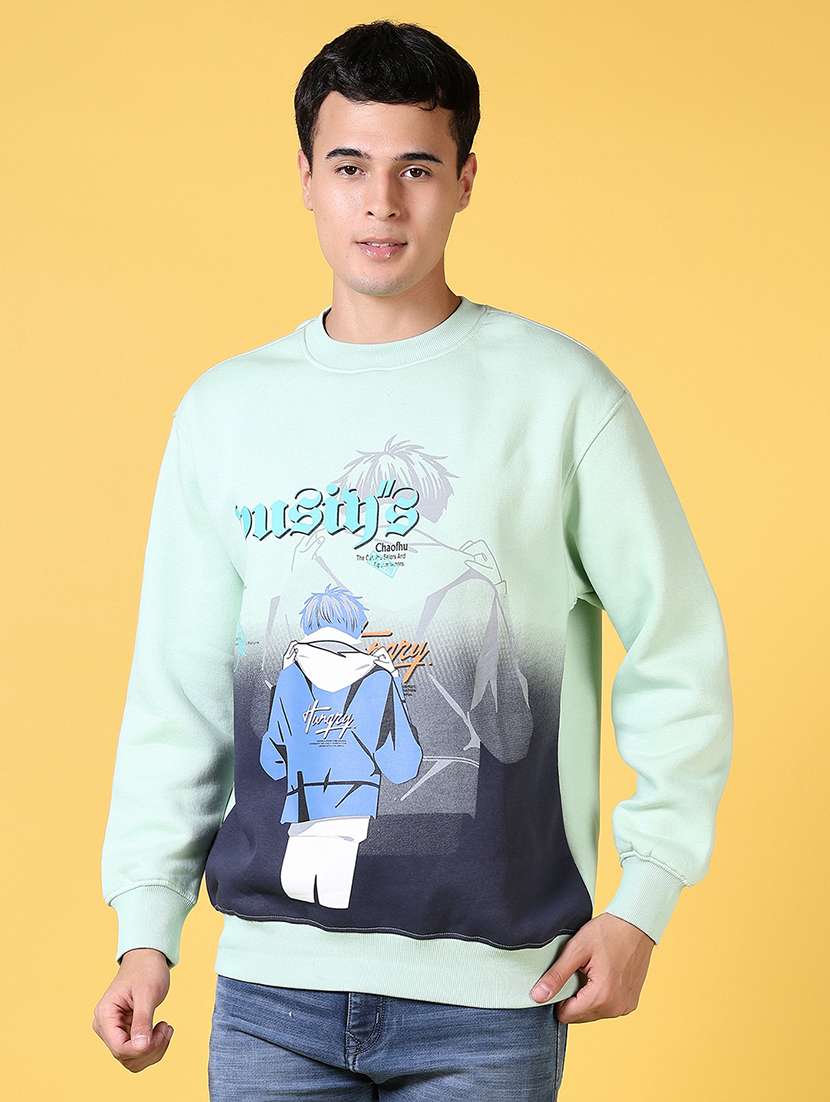 men long sleeve regular fit sweatshirt