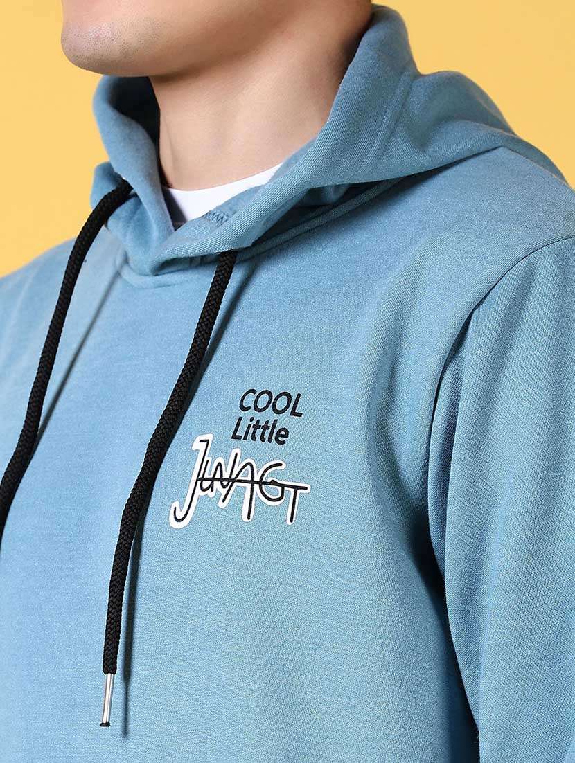 men long sleeve regular fit hooded sweatshirt - 21641412 -  Standard Image - 5