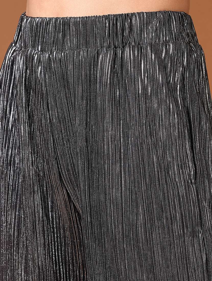 women solid high rise trouser - 21641417 -  Standard Image - 5