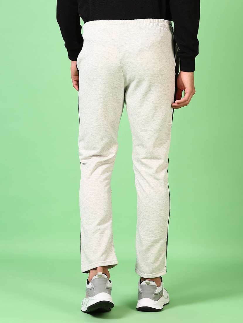 men mid rise side taped ankle length track pant - 21641427 -  Standard Image - 3