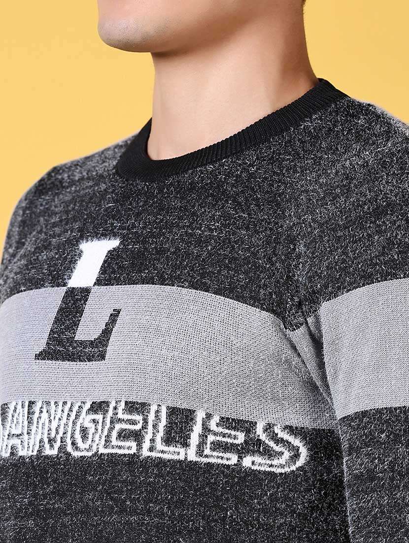 men long sleeves color block pullovers - 21641437 -  Standard Image - 5