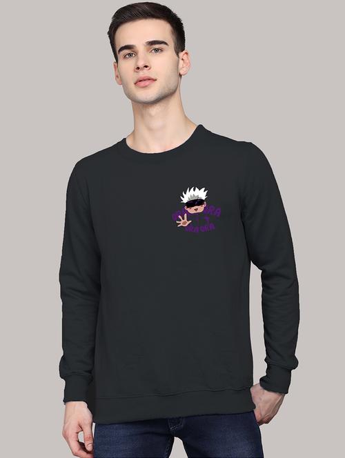 men regular fit printed round neck sweatshirt - 21641518 - Standard Image - 0