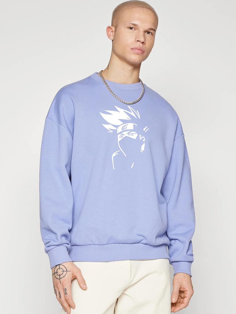 men front print long sleeve sweatshirt - 21641526 -  Zoom Image - 0