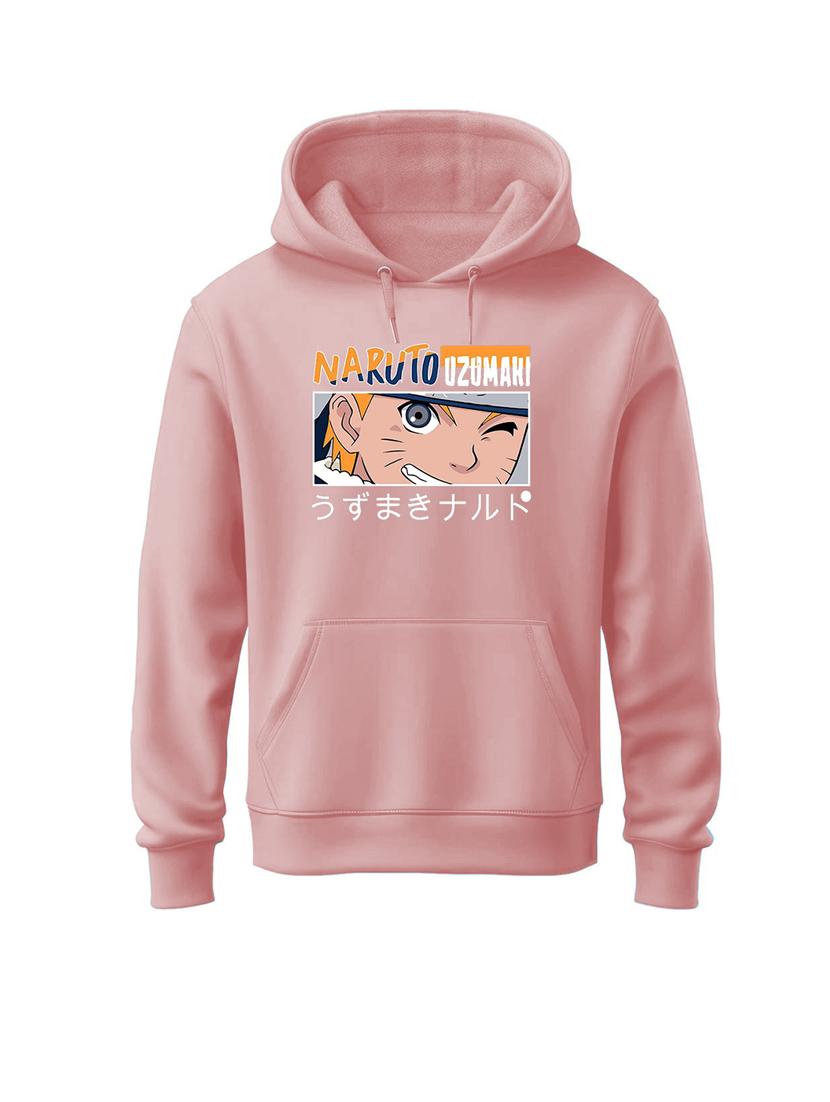 men front print long sleeve hooded sweatshirt - 21641529 - Zoom Image - 0