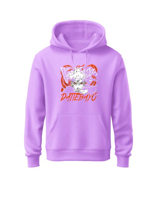 men front print regular fit hooded sweatshirt - 21641571 - Standard Image - 0
