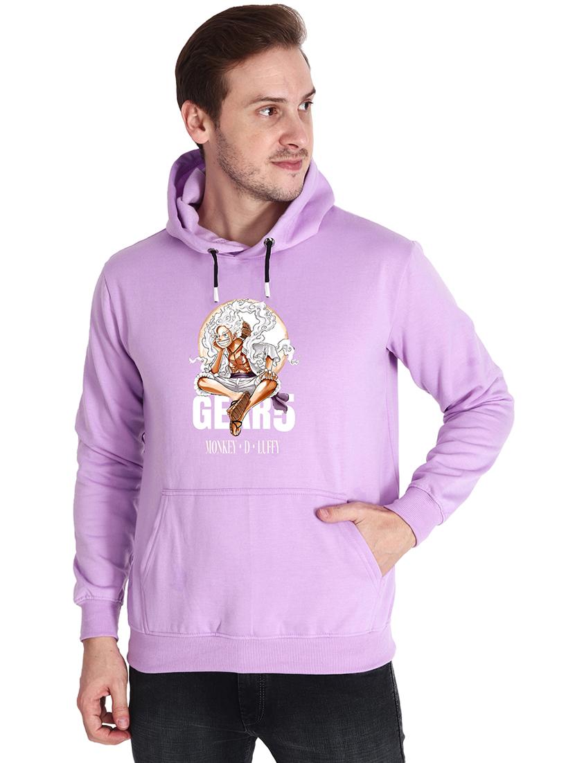 men front print regular fit hooded sweatshirt - 21641580 - Zoom Image - 0