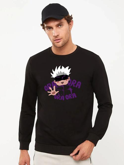 men front print crew neck sweatshirt - 21641714 -  Standard Image - 0