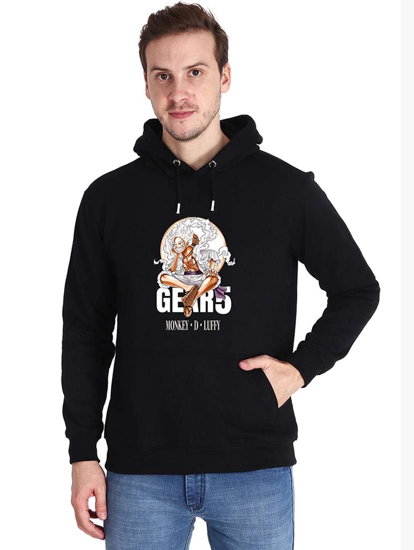 men front print hooded neck sweatshirt - 21641718 -  Zoom Image - 0