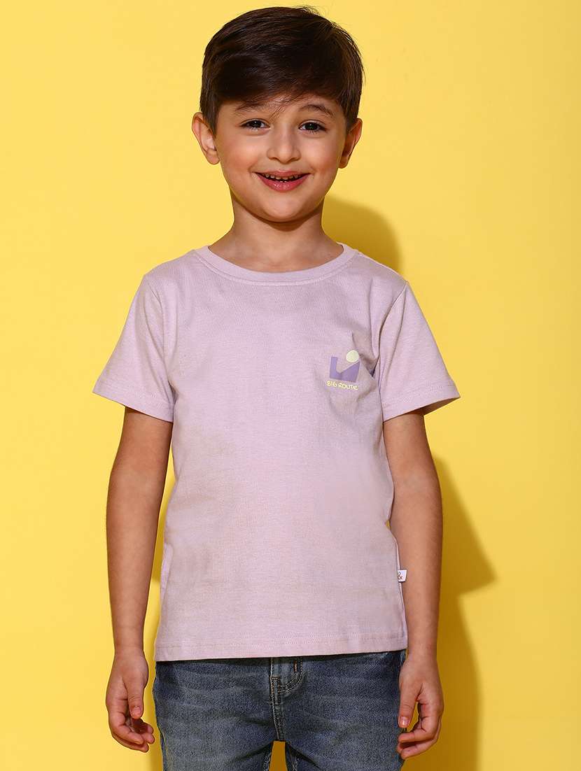 boys front & back print short sleeve t-shirt