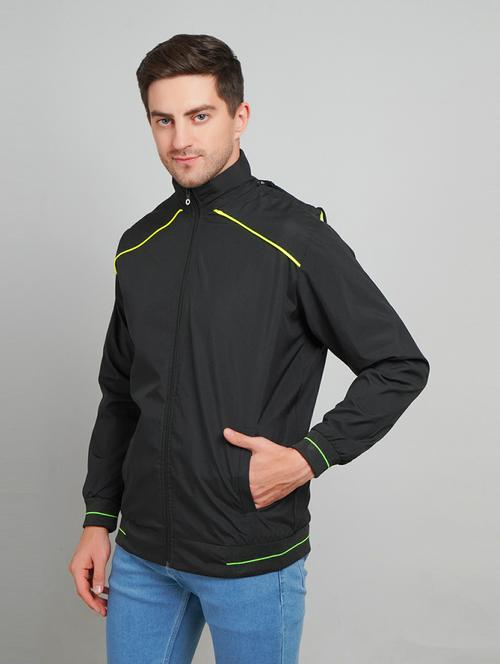 men solid long sleeve casual jacket - 21642264 - Standard Image - 0