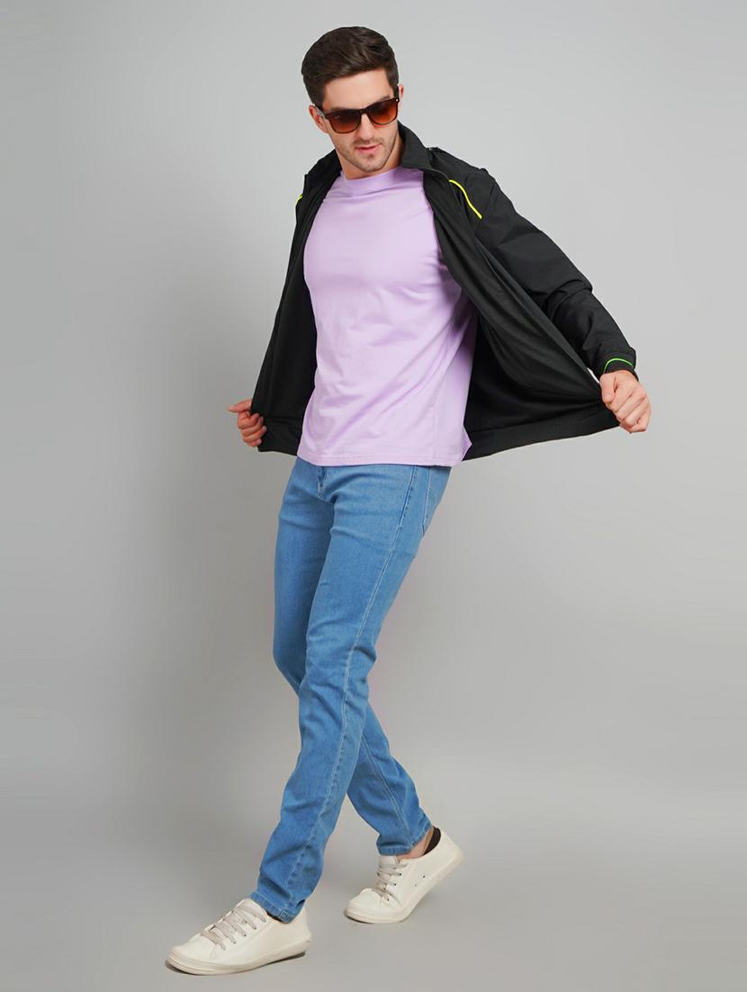 men solid long sleeve casual jacket - 21642264 - Standard Image - 3