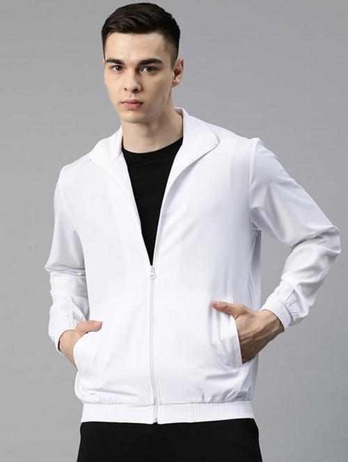 men solid long sleeve casual jacket - 21642290 - Standard Image - 0